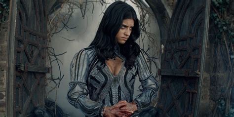 yennefer witcher 2|The Witcher: First Look at Anya Chalotra as Yennefer in Season 2